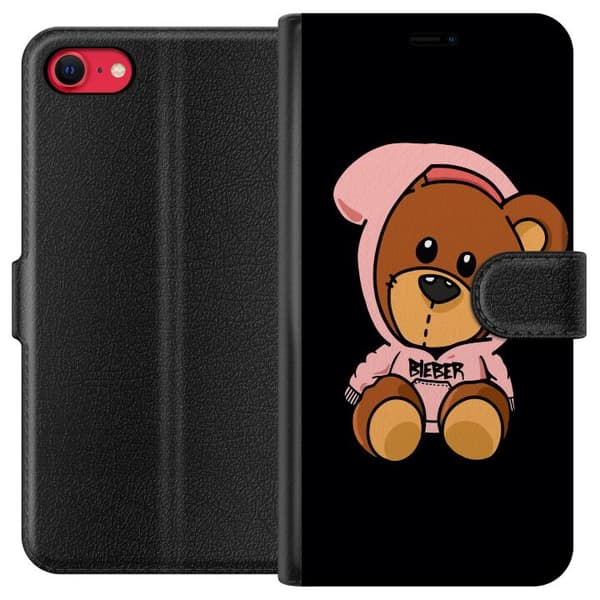 Kompatibel Tegnebogsetui til Apple iPhone 7 Teddybjørn Bieber