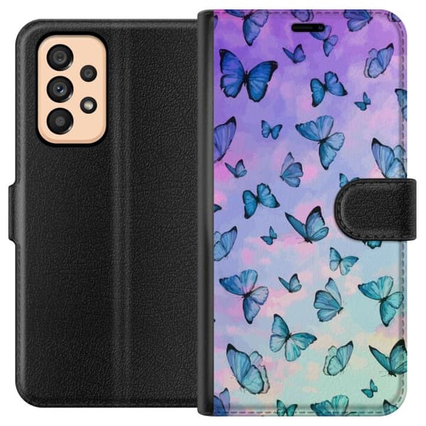 Kompatibelt Lommeboketui til Samsung Galaxy A53 5G Sommerfugler