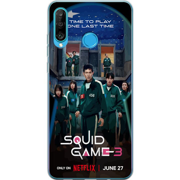 Huawei P30 lite Läpinäkyvä kuori Squid Game Kausi 3 TV-sarjan hahmot Suositut TV-sarja Motiivit Ikoni Jännitys Draama Aasialainen suunnittelu Tren