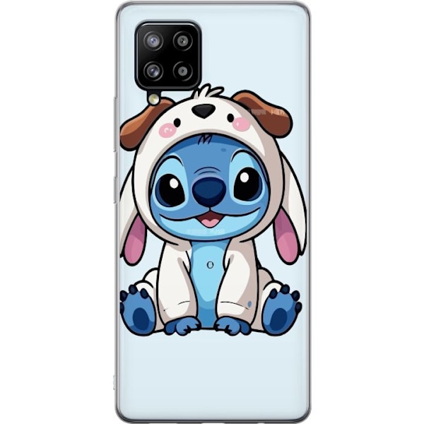 Samsung Galaxy A42 5G Gennemsigtig cover Stitch Hundekostume Lilo & Stitch Disney Sjovt Design Blå Udlænding Tegneseriekarakter Populær Børne Disn