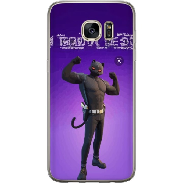 Samsung Galaxy S7 edge Gennemsigtig cover Fortnite - Meowscles