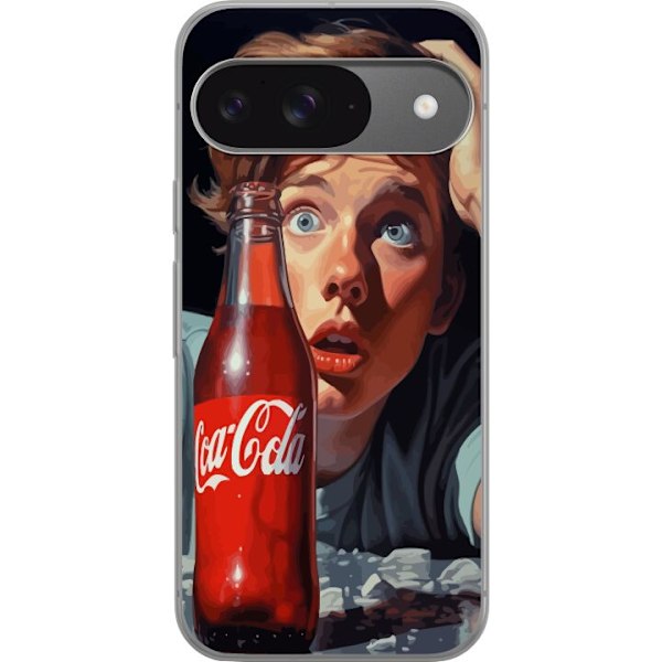 Google Pixel 9 Pro Läpinäkyvä kuori Coca Cola