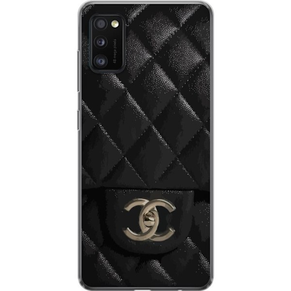 Samsung Galaxy A41 Genomskinligt Skal Chanel Black