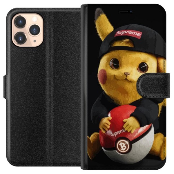 Apple iPhone 11 Pro Lompakkokotelo Pikachu Supreme