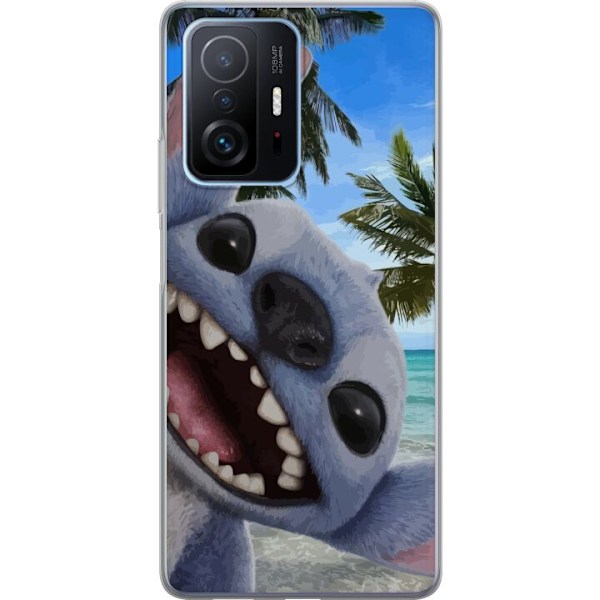 Xiaomi 11T Pro Genomskinligt Skal Stitch mobilskal med Palmer i söt vänskapsdesign
