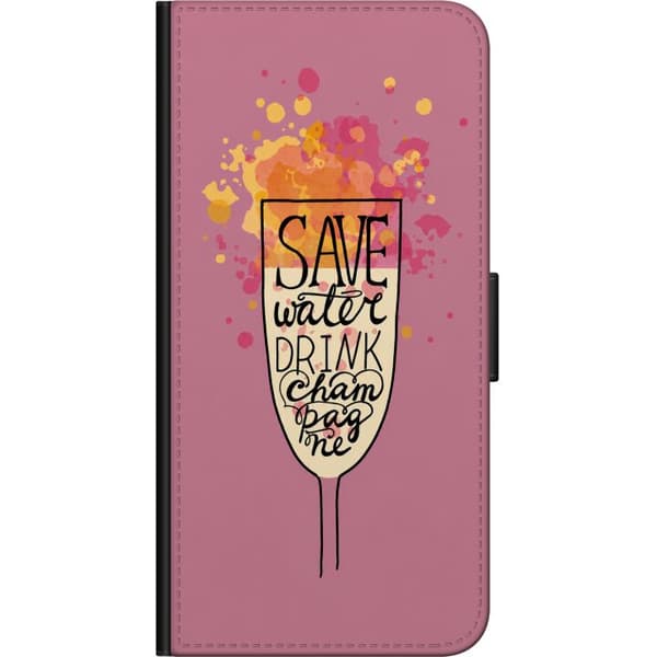 Kompatibel Tegnebogsetui til OnePlus 7T Pro Rosa boblecitat pink