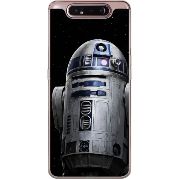Samsung Galaxy A80 Genomskinligt Skal R2D2 Star Wars