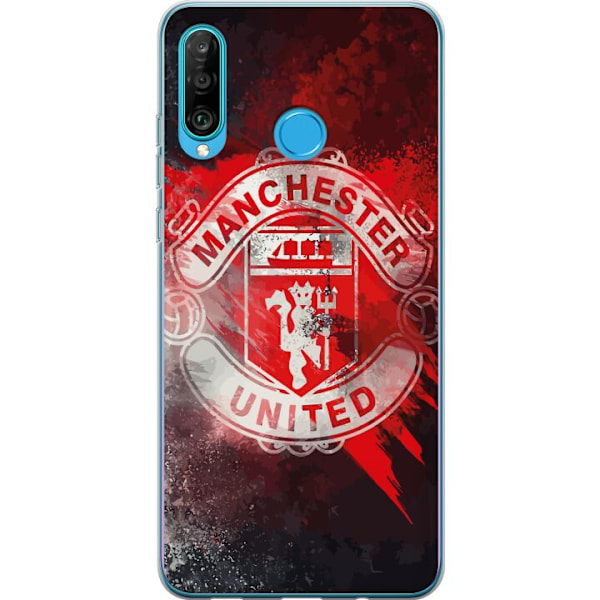 Huawei P30 lite Gjennomsiktig deksel Manchester United F.C.