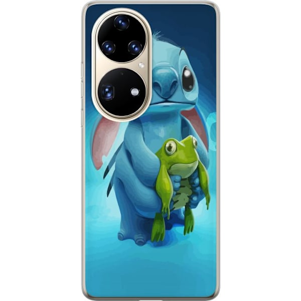 Huawei P50 Pro Genomskinligt Skal Stitch och grodan