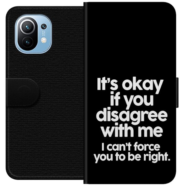 Xiaomi Mi 11 Tegnebogsetui Tekst