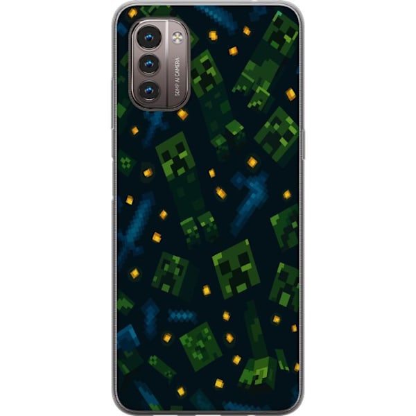 Nokia G21 Läpinäkyvä kuori Minecraft Dungeons Mob