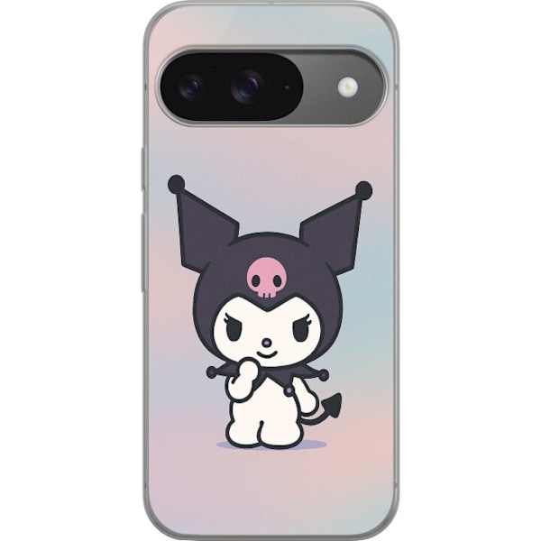 Google Pixel 9 Gjennomsiktig deksel Kawaii Sanrio Kuromi