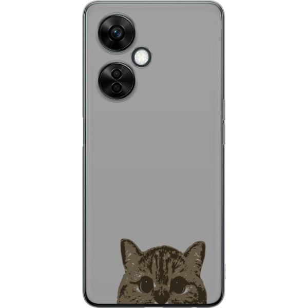 OnePlus Nord CE 3 Lite Gjennomsiktig deksel Grå Kattblikk - s