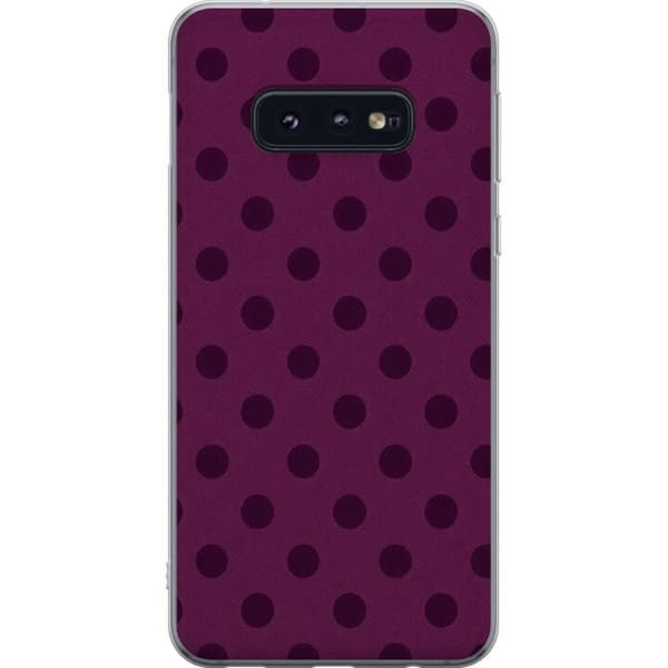 Kompatibelt Mobildeksel til Samsung Galaxy S10e Plomme Popprikker lila