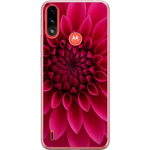Motorola Moto E7 Power Gennemsigtig cover Rosecore