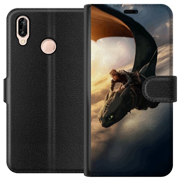 Huawei P20 lite Tegnebogsetui Drage Træner
