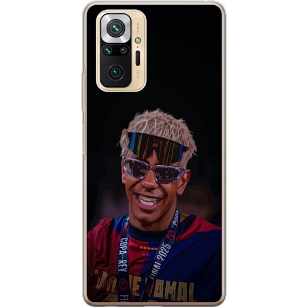 Xiaomi Redmi Note 10 Pro Gennemsigtig cover Lamine Yamal mobiltaske i elegant sportsdesign