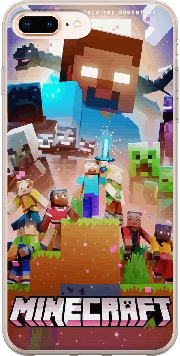 Kompatibel Mobilcover til Apple iPhone 7 Plus Minecraft