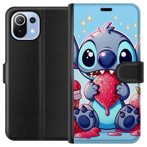 Xiaomi Mi 11 Lite Lommeboketui Strawberry Stitch