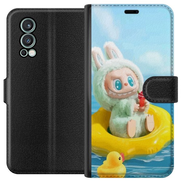 OnePlus Nord 2 5G Lompakkokotelo Labubu Macaron-sarja