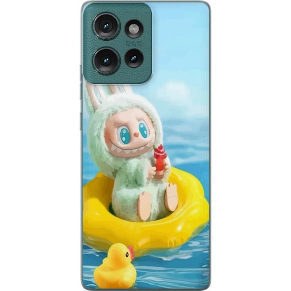 Motorola Edge 50 Läpinäkyvä kuori Labubu Macaron-sarja