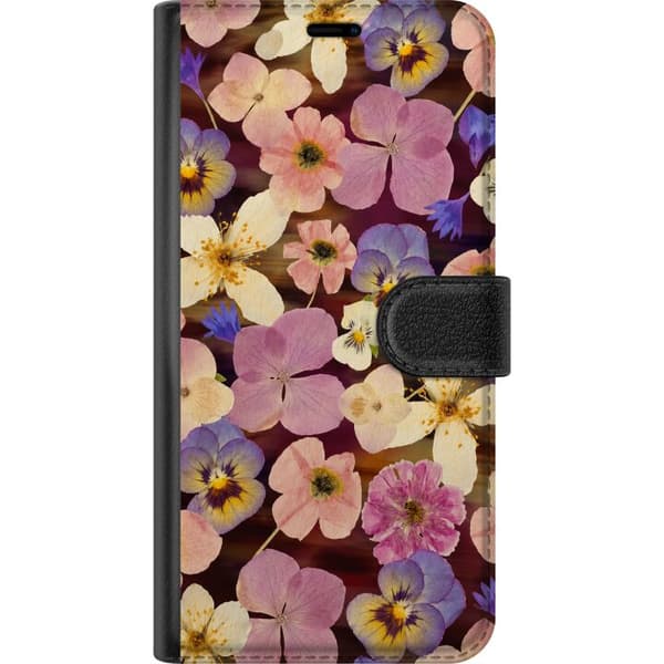 Kompatibel Tegnebogsetui til Apple iPhone 17e Pink blomsterblanding pink