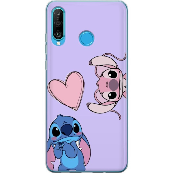 Huawei P30 lite Läpinäkyvä kuori Stitch Mode
