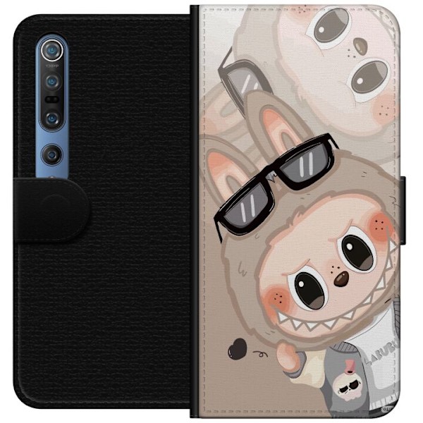 Xiaomi Mi 10 Pro 5G Tegnebogsetui Labubu Rainbow Chaos