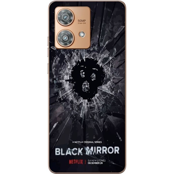 Motorola Edge 40 Neo Gjennomsiktig deksel Black Mirror Sci-Fi