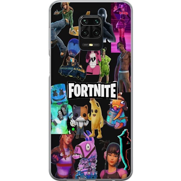 Xiaomi Redmi Note 9S Läpinäkyvä kuori Fortnite