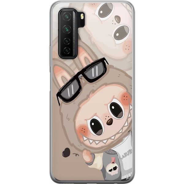 Huawei P40 lite 5G Läpinäkyvä kuori Labubu Rainbow Chaos