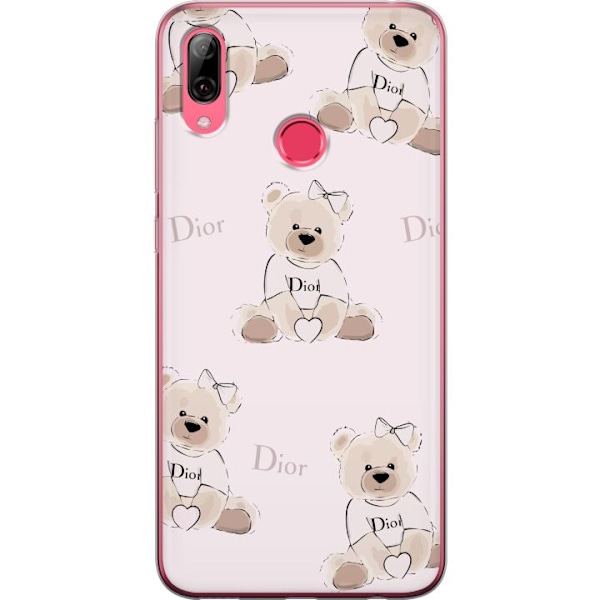 Huawei Y7 (2019) Läpinäkyvä kuori Teddy Dior Vibes - ylelli