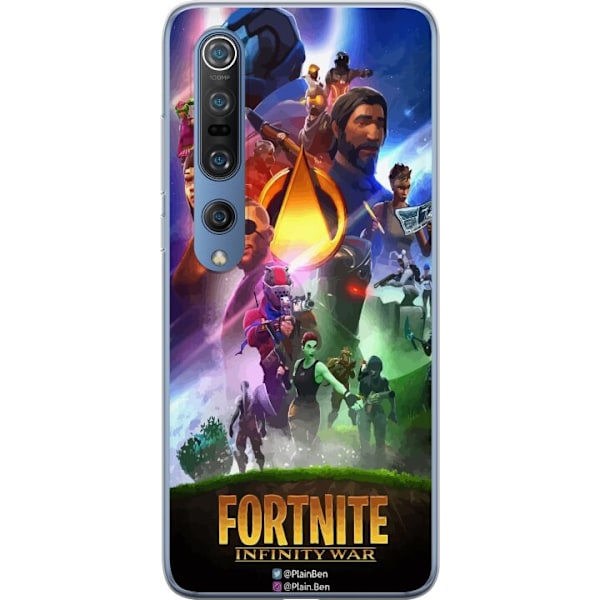 Xiaomi Mi 10 Pro 5G Gjennomsiktig deksel Fortnite