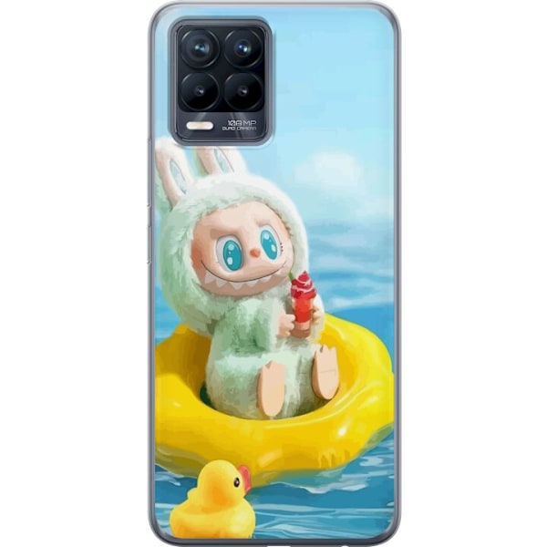 Realme 8 Läpinäkyvä kuori Labubu Stripe Attack - Raidat kohtaavat hirviöt