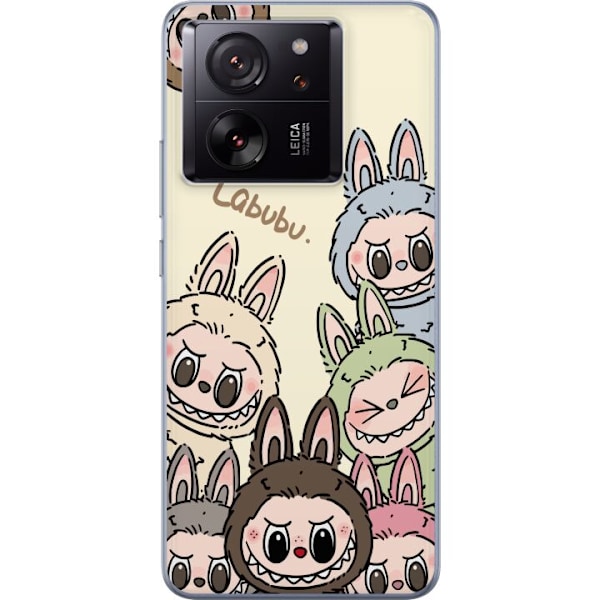 Xiaomi 13T Läpinäkyvä kuori Labubu Pastel Collection