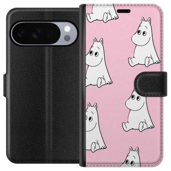 Kompatibel Tegnebogsetui til Google Pixel 10 Pro Figurmönster rosa