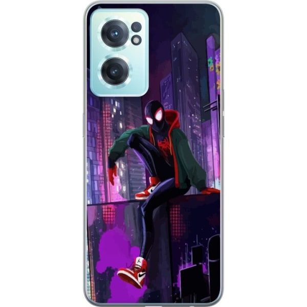 OnePlus Nord CE 2 5G Läpinäkyvä kuori Fortnite - Spider-Man