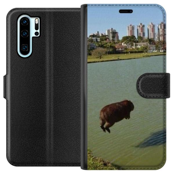 Kompatibelt Lommeboketui til Huawei P30 Pro Capybara