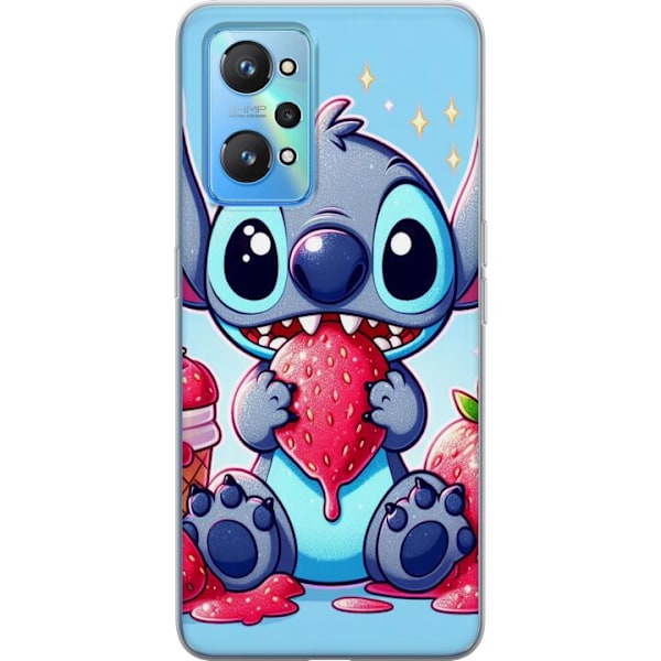 Realme GT Neo2 Läpinäkyvä kuori Strawberry Stitch