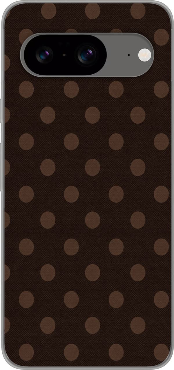 Kompatibelt Mobilskal till Google Pixel 8 Mocha Dots brun
