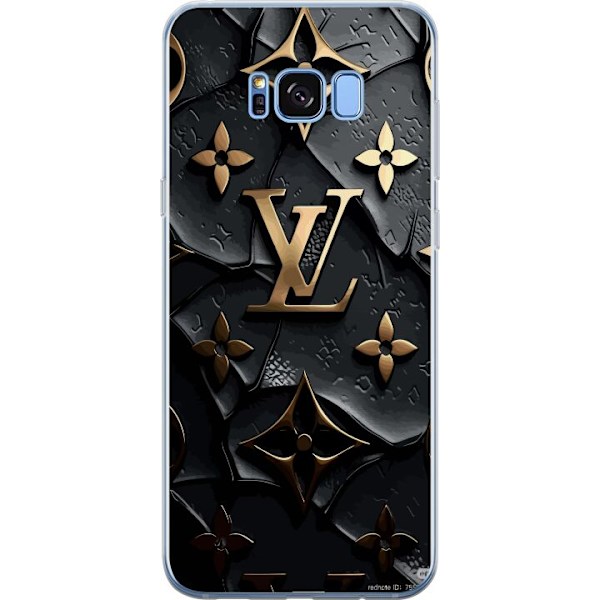 Samsung Galaxy S8 Gennemsigtig cover Louis Vuitton Mørk Tilstand Design Sort Luksus Stil Mode Populær Grafisk Mønster Modeikon Luksusmærke