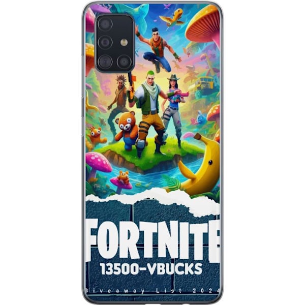 Samsung Galaxy A51 Läpinäkyvä kuori Fortnite