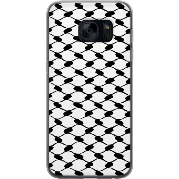 Samsung Galaxy S7 Gennemsigtig cover Keffiyeh mønster