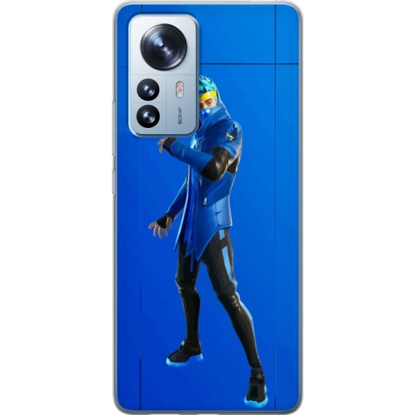 Xiaomi 12 Pro Gjennomsiktig deksel Fortnite - Ninja Blue