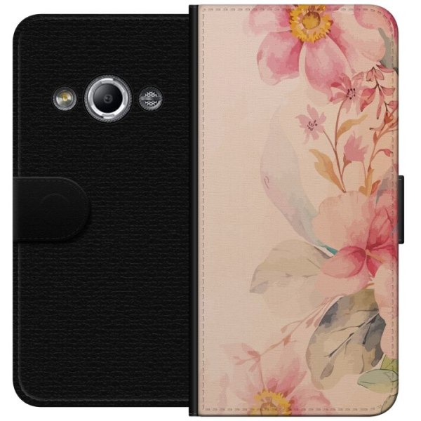 Samsung Galaxy Xcover 3 Tegnebogsetui Farverige Blomster