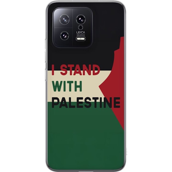 Xiaomi 13 Gennemsigtig cover Stå sammen med Palæstina - solidaritetsdesign med en stærk besked