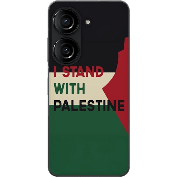 Asus Zenfone 10 Genomskinligt Skal Stand with Palestine – solidaritetsdesign med starkt budskap