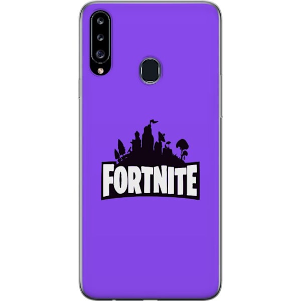 Samsung Galaxy A20s Gennemsigtig cover Fortnite