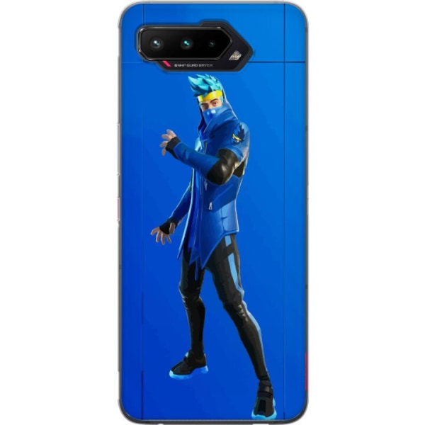 Asus ROG Phone 5 Gjennomsiktig deksel Fortnite - Ninja Blue