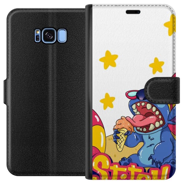 Kompatibel Tegnebogsetui til Samsung Galaxy S8 Stitch Glass